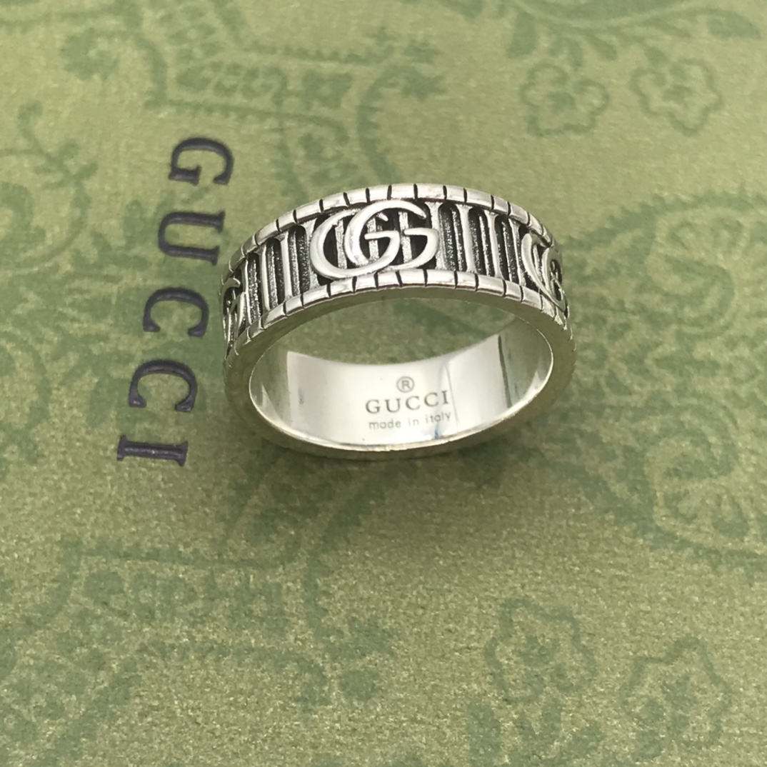 Gvc*1 Double G Ring Silver For Women