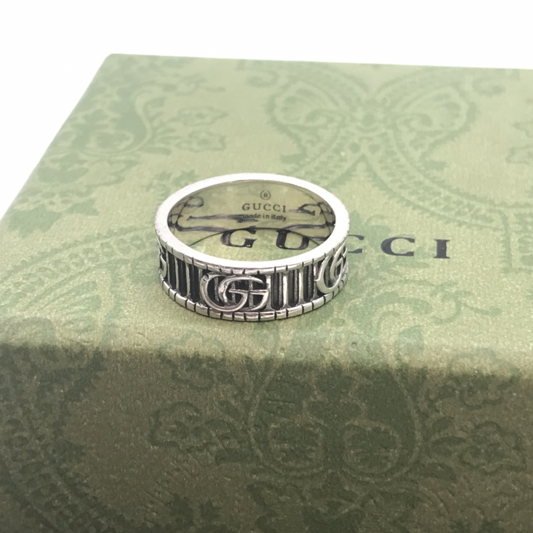 Gvc*1 Double G Ring Silver For Women