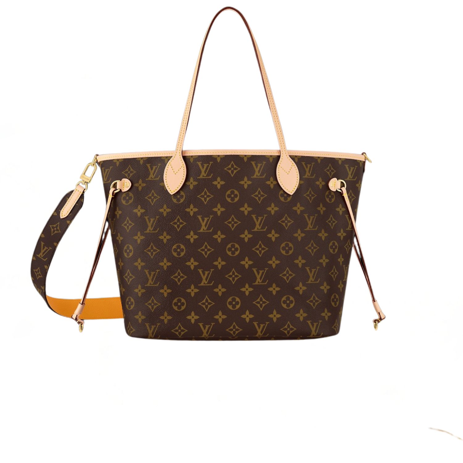 L0vis Vvtt0n Neverfull Bandoulière Inside Out MM Jaune For Women 31cm/12.2in – M11947