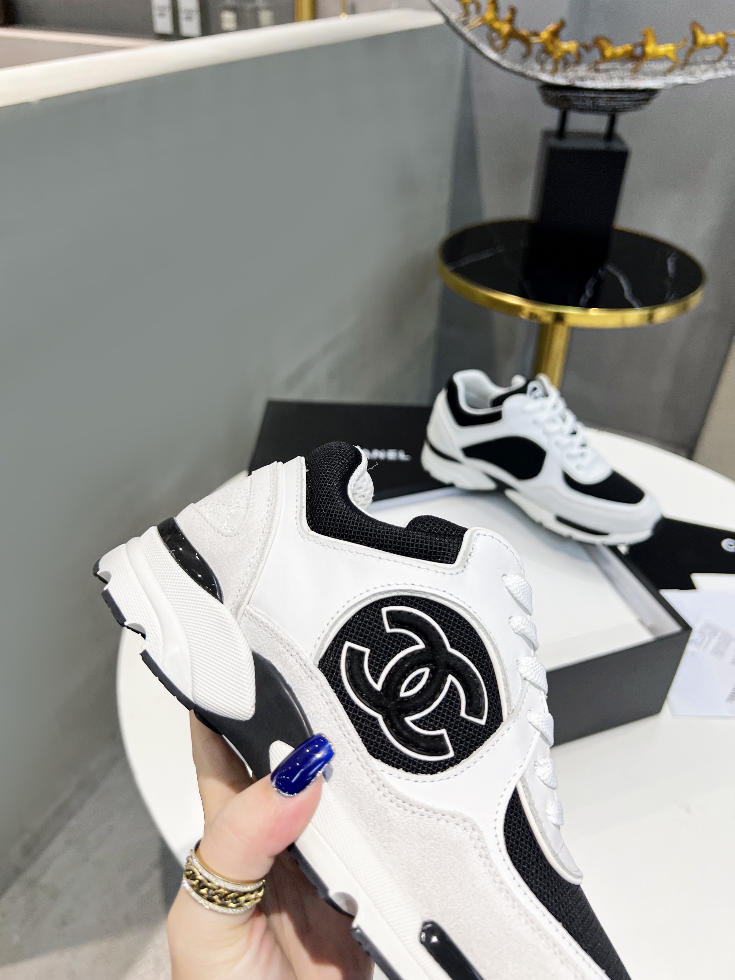 Ch**el Sneakers Black For Women