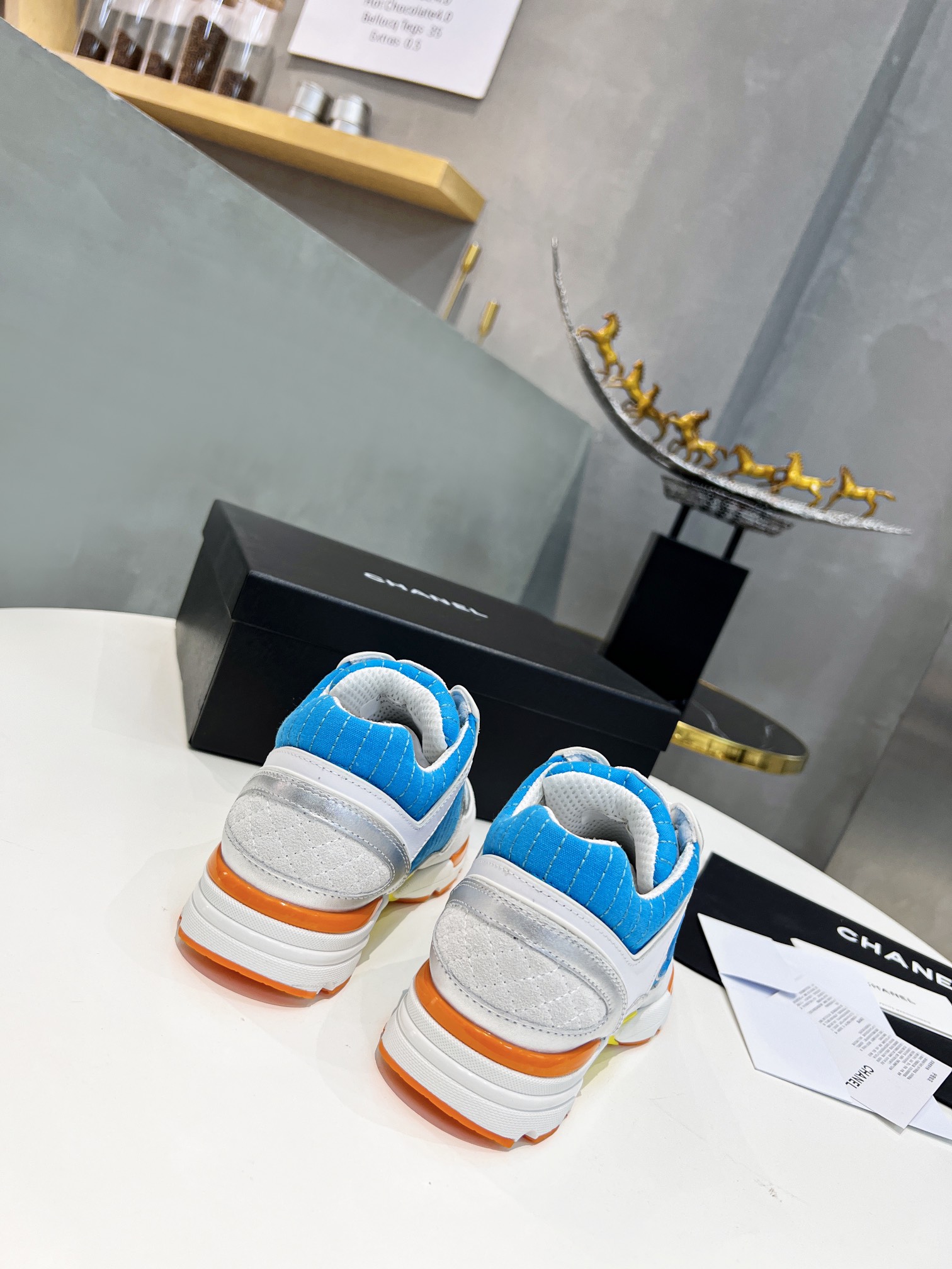 Ch**el Sneakers Blue For Women