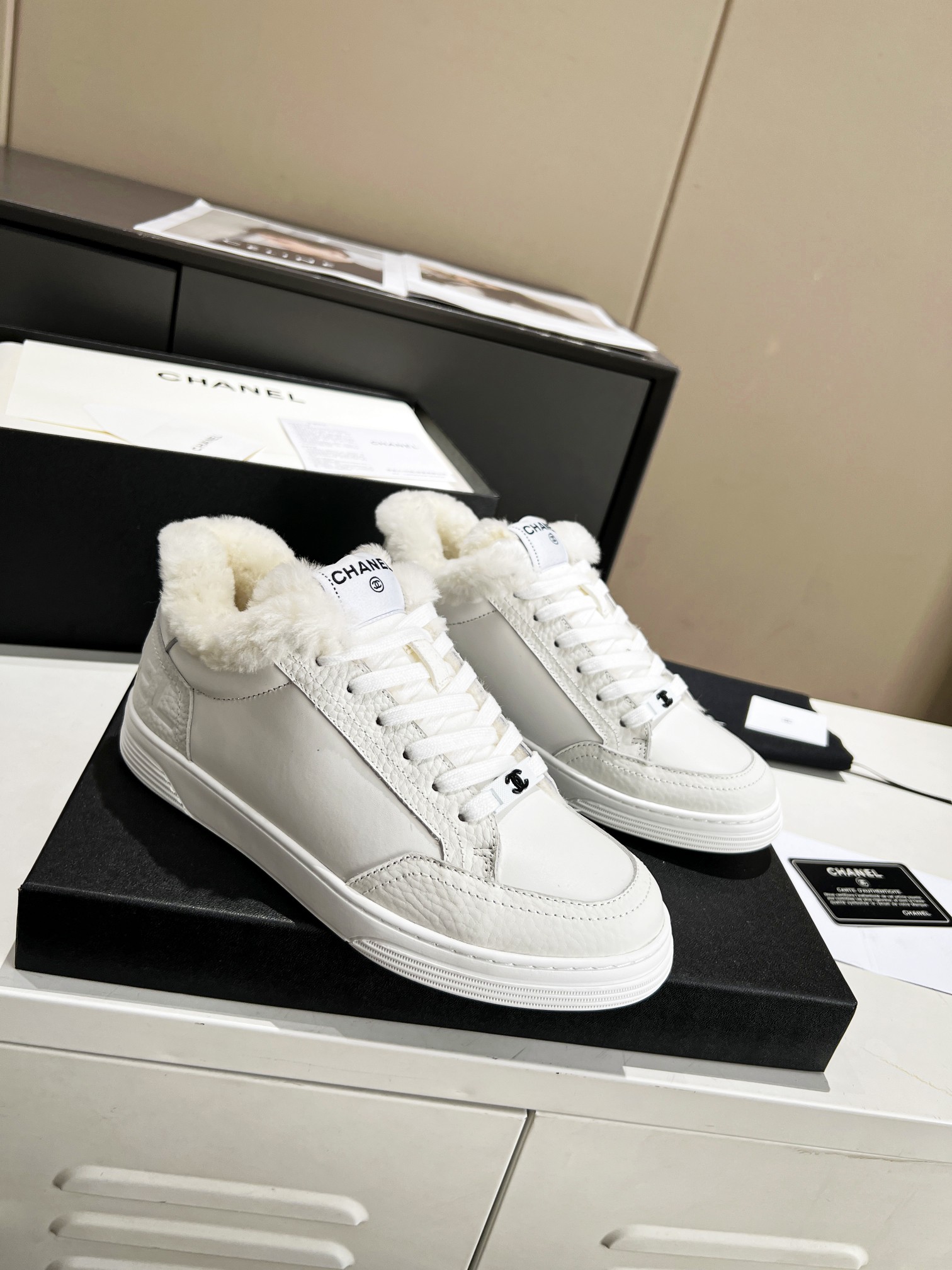 Ch**el Sneakers White For Women
