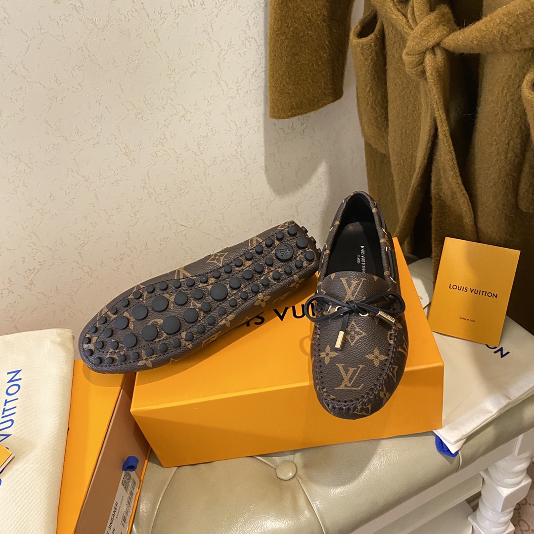 L0vis Vvtt0n Gloria Flat Loafer Brown For Women 1A3QO6