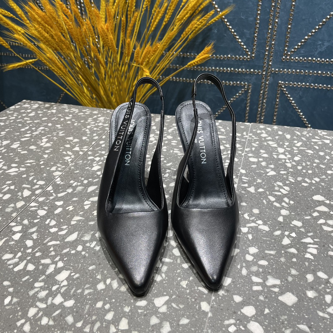 L0vis Vvtt0n Sparkle Slingback Pump Black For Women 1AB1E8