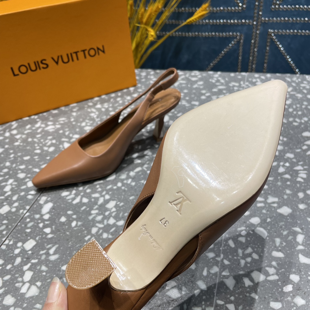 L0vis Vvtt0n Sparkle Slingback Pump Brown For Women