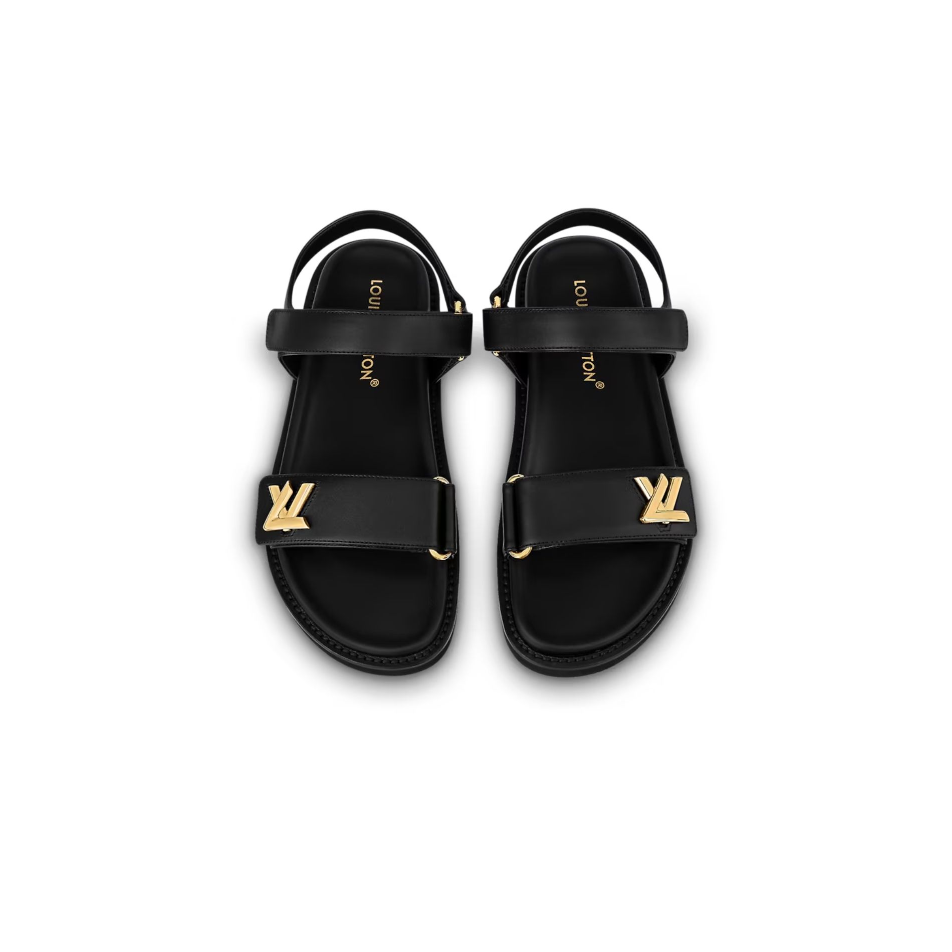L0vis Vvtt0n Sunset Comfort Flat Sandal Black 1ABW6W