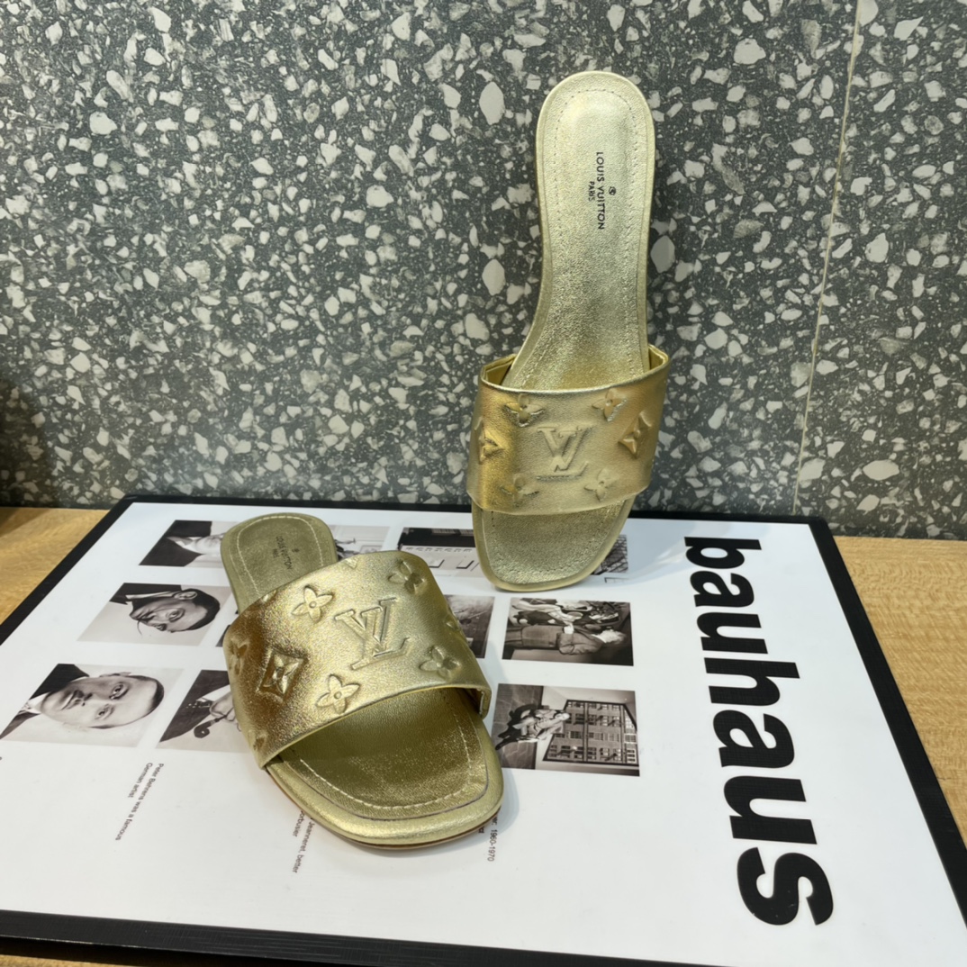 L0vis Vvtt0n Women’s Revival Flat Mule Gold For Women LV 1A9QKC