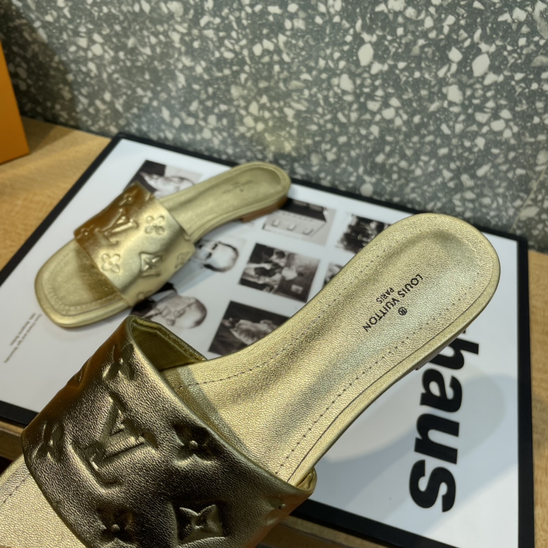 L0vis Vvtt0n Women’s Revival Flat Mule Gold For Women LV 1A9QKC