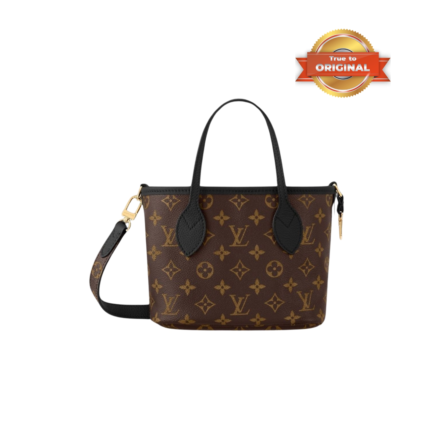 [True-to-ORIGINAL] L0vis Vvtt0n Neverfull Bandoulière Inside Out BB Black For Women 24cm/9.4in M12099