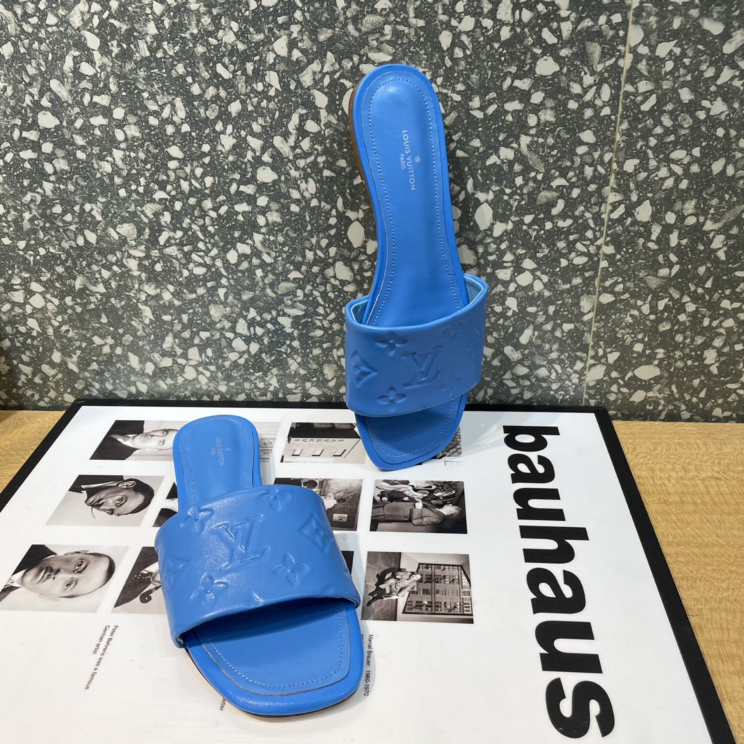 L0vis Vvtt0n Women’s Revival Flat Mule Blue For Women LV 1A9P6H