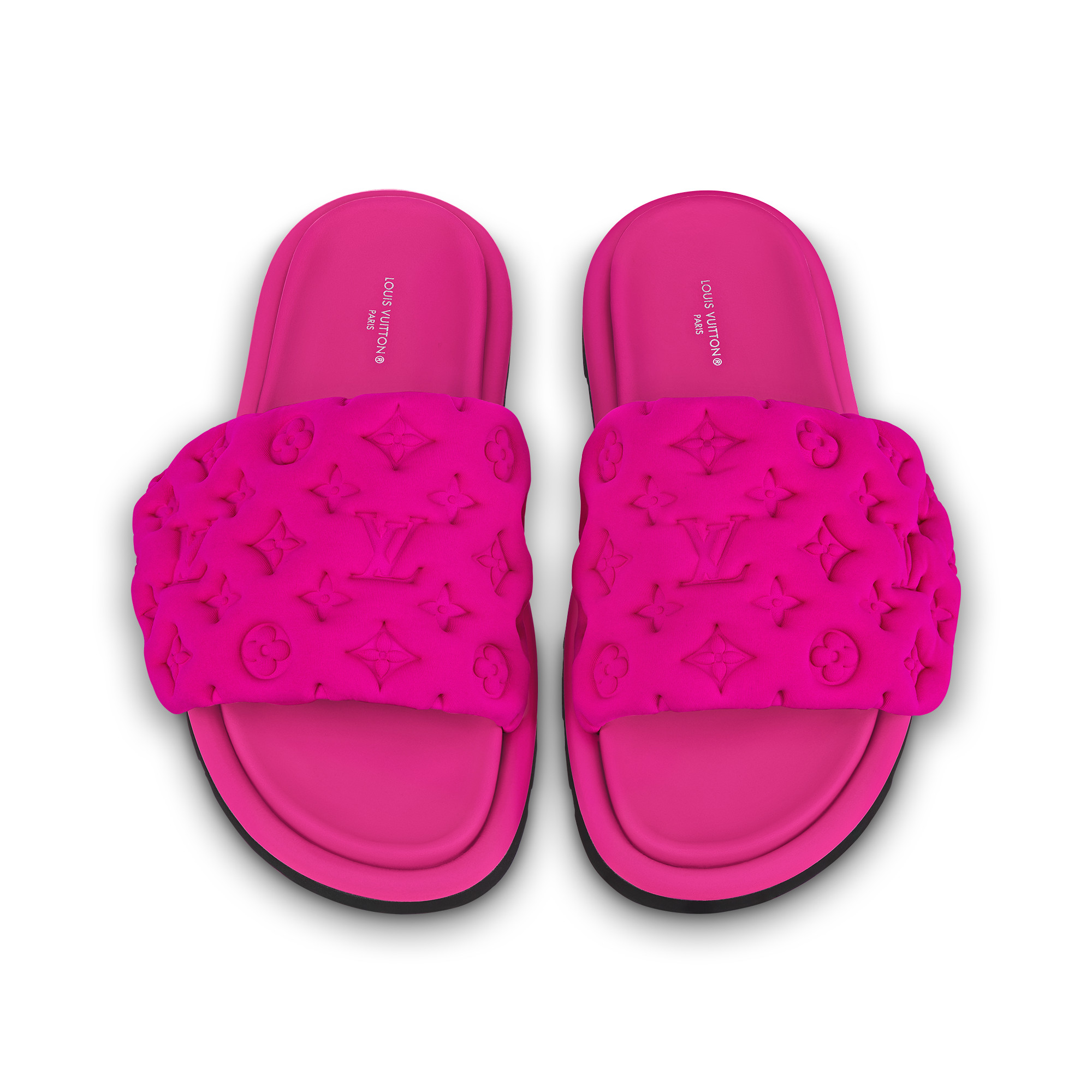 L0vis Vvtt0n Pool Pillow Flat Comfort Mule Pink For Women 1AB1NN