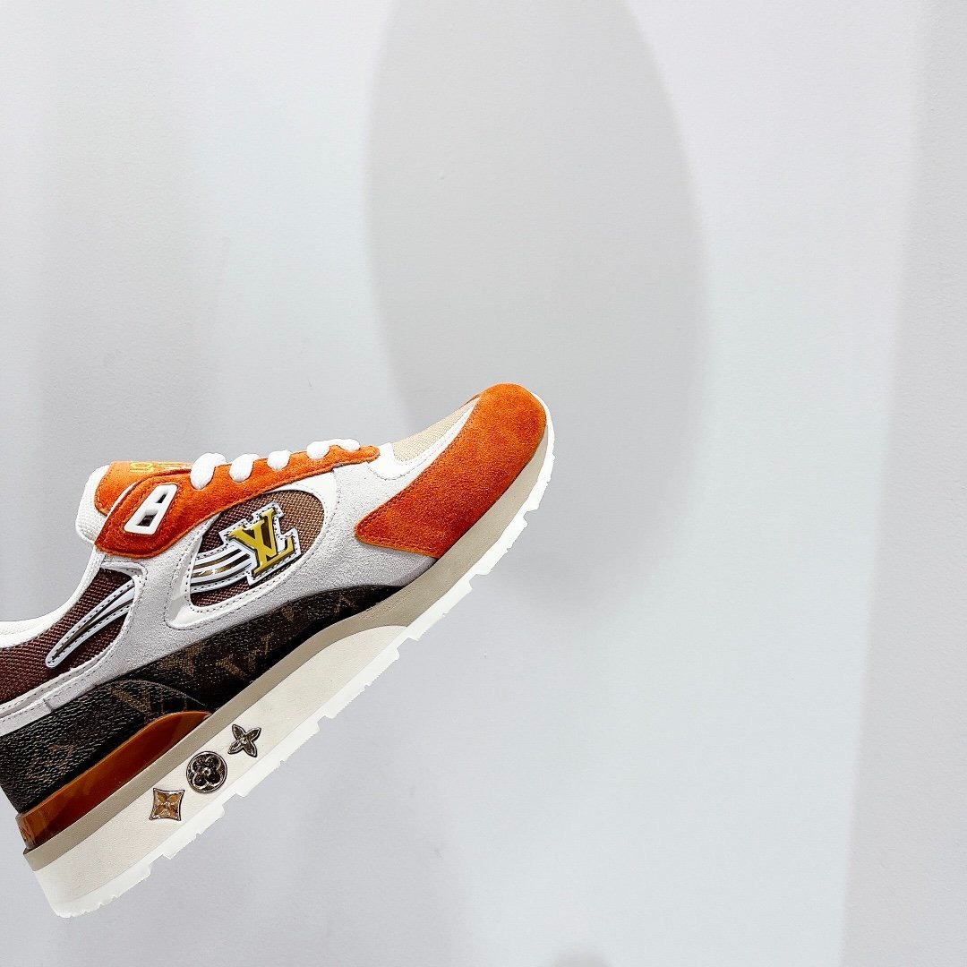 L0vis Vvtt0n Run Away Sneaker Monogram Material Orange For Women LV