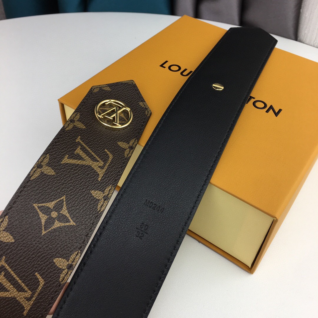 L0vis Vvtt0n Tie The Knot Belt Monogram Canvas, LV Women Belt M0244U