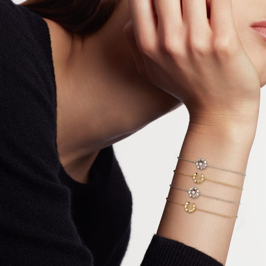 Ch**el Coco Bracelet Beige Gold For Women J12303