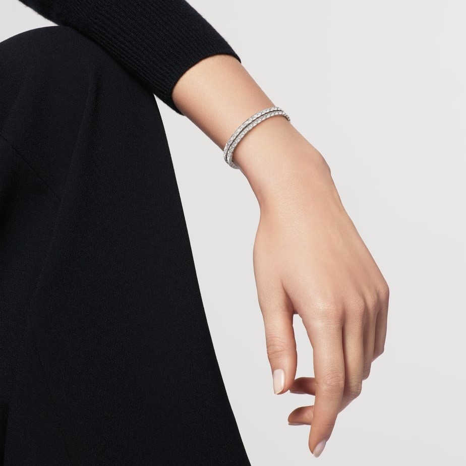 Ch**el Coco Crush Bracelet White Gold For Women J12809