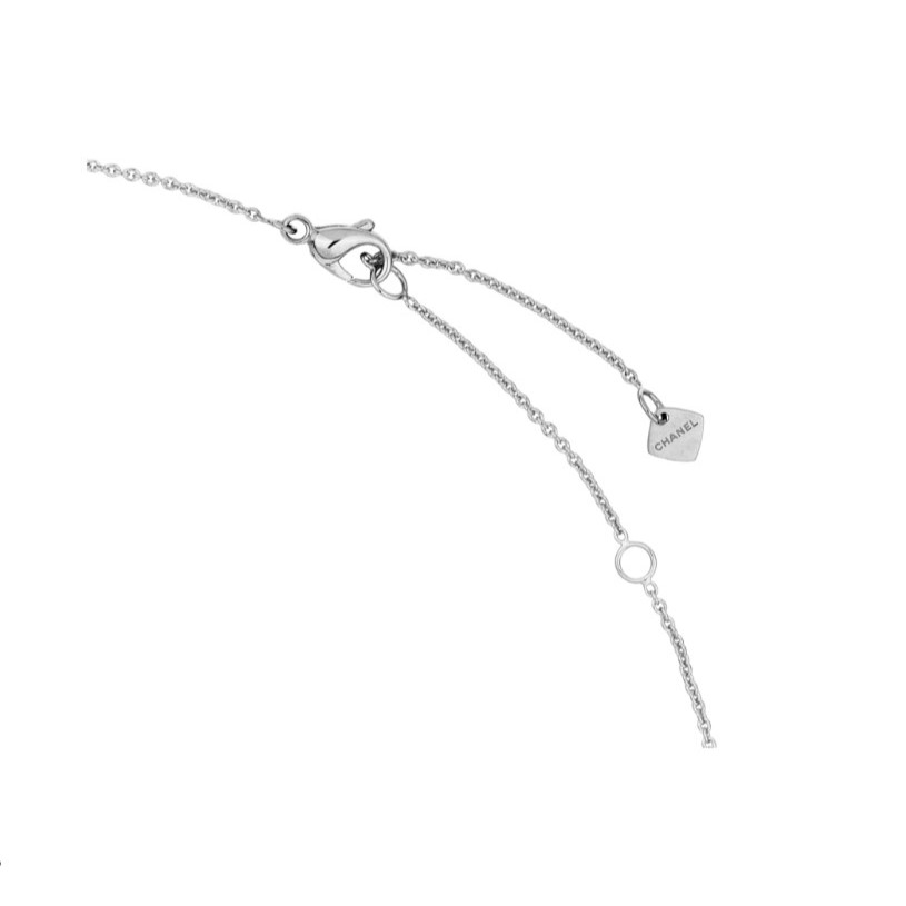 Ch**el Coco Crush Necklace White Gold For Women J12307