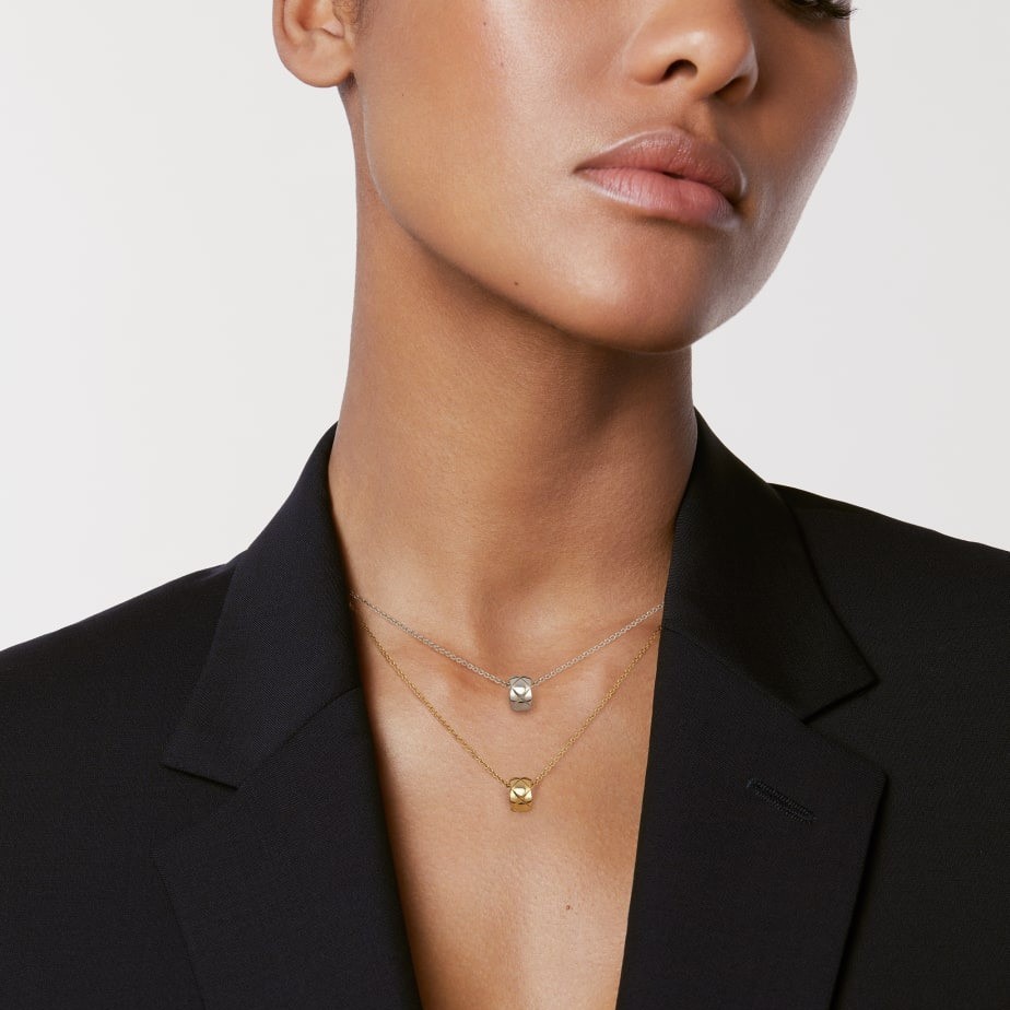 Ch**el Coco Crush Necklace Yellow Gold For Women J12305