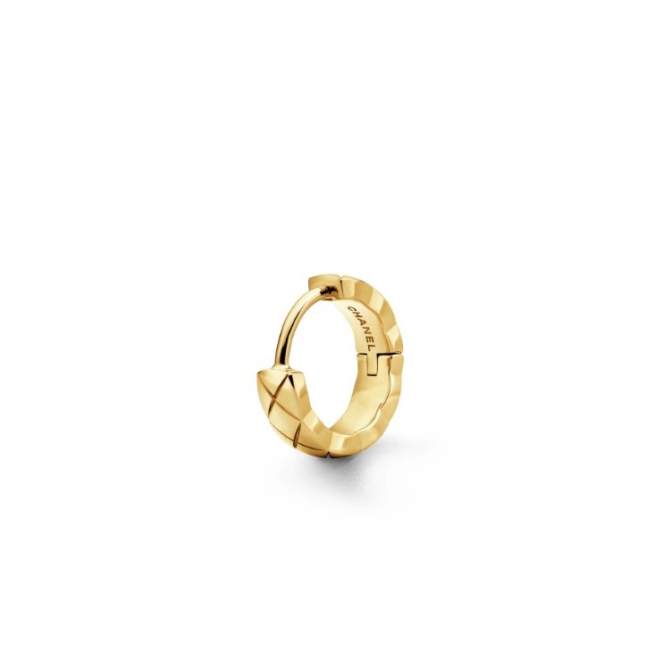 Ch**el Coco Crush Single Earring Yellow Gold For Women J12685