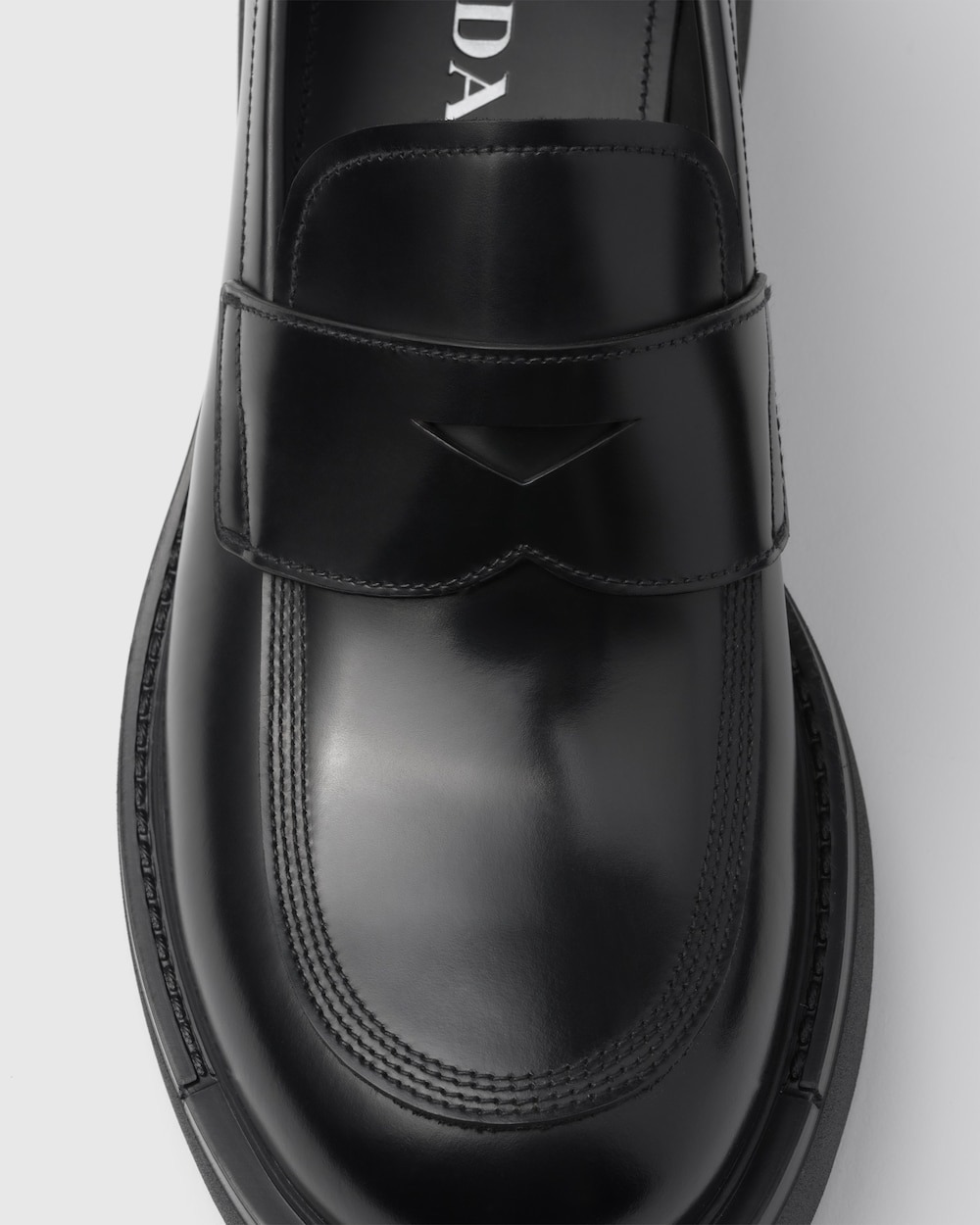 Pra*a Brushed Leather Loafers Black For Men 2DG149_055_F0002