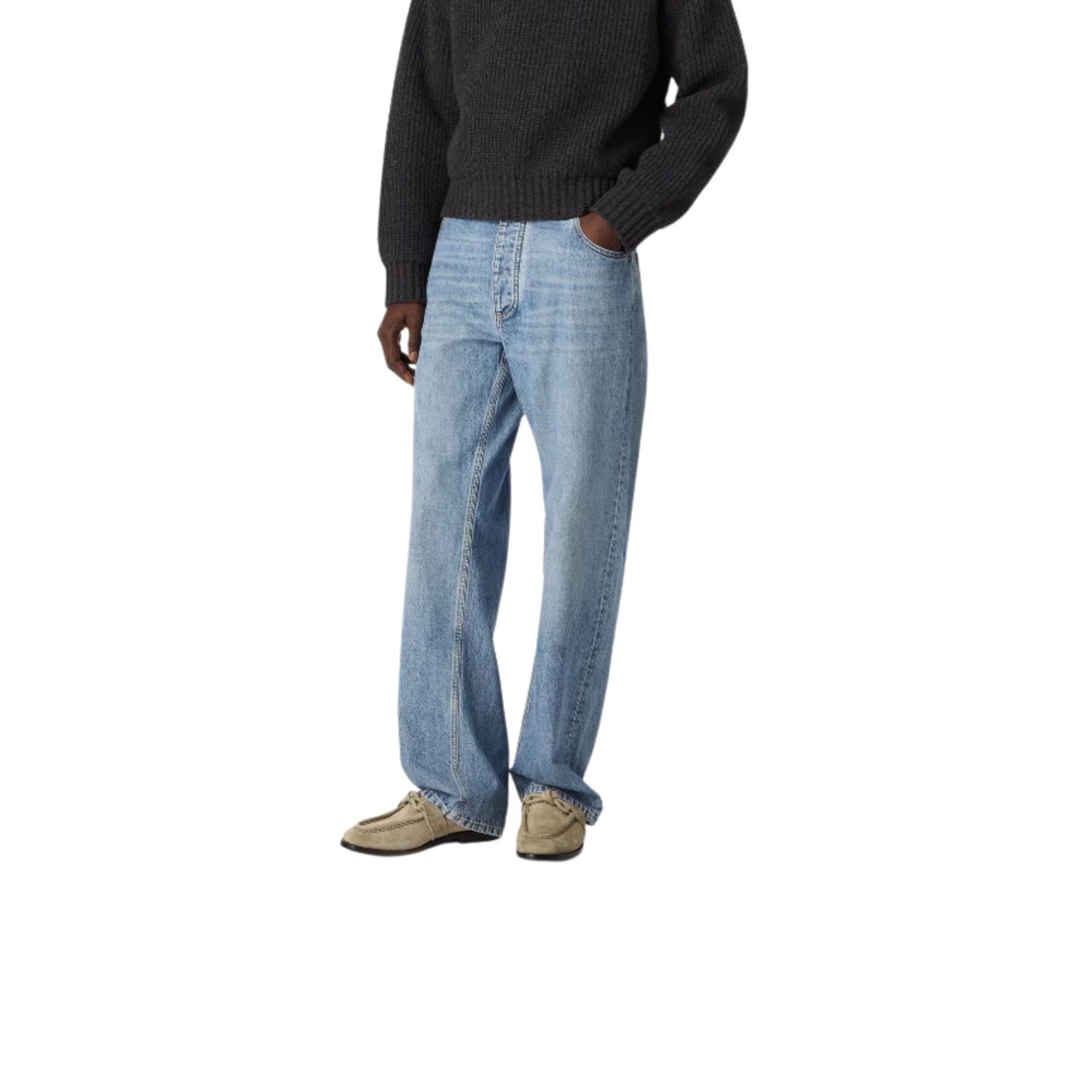 B0tt*ga Ven*ta Astaire Suede Loafer Taupe For Men – 796445V3XR01510