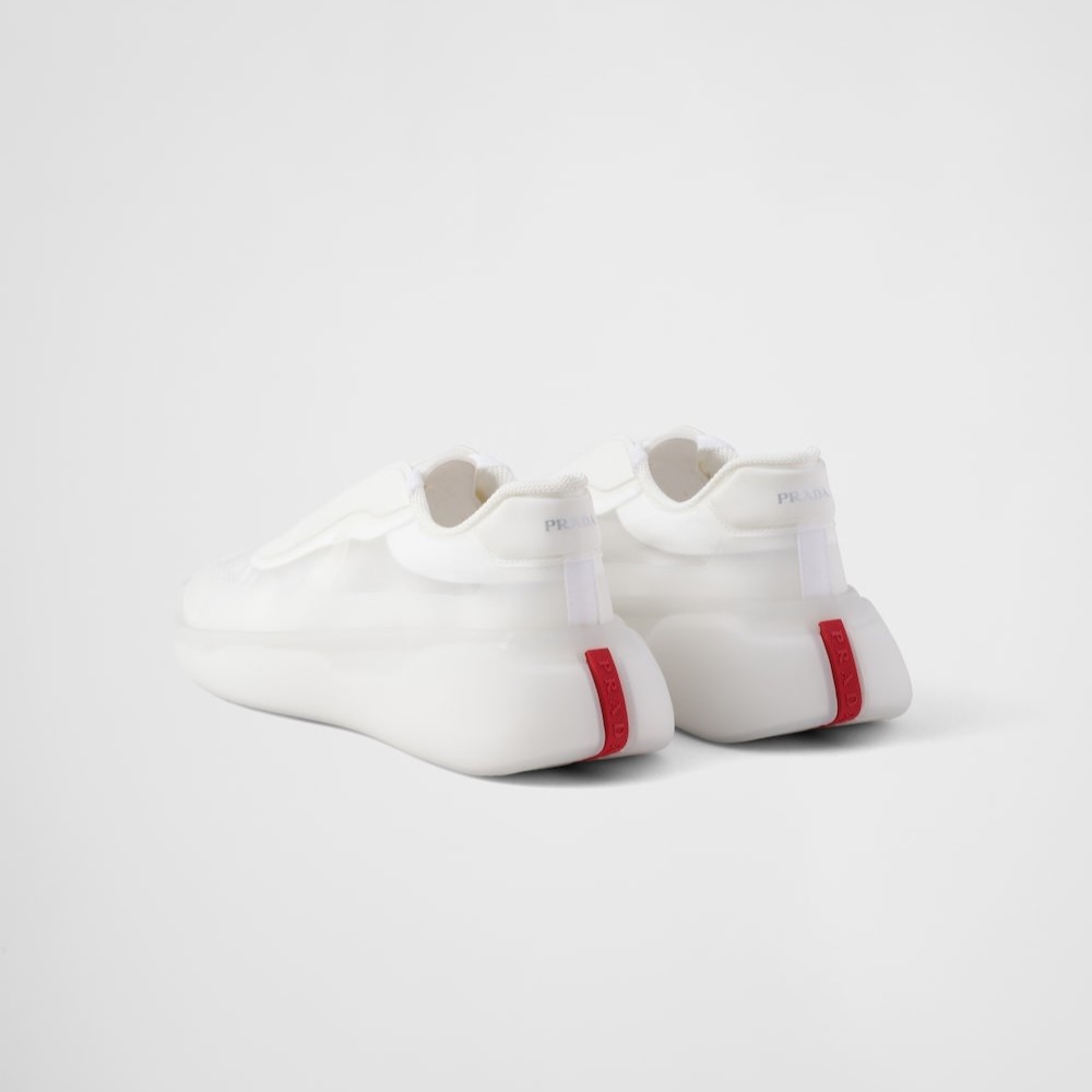 Pra*a America’s Cup Re-Nylon And Bike Fabric Sneakers White For Men 4E3608_78M_F0009_F_G000