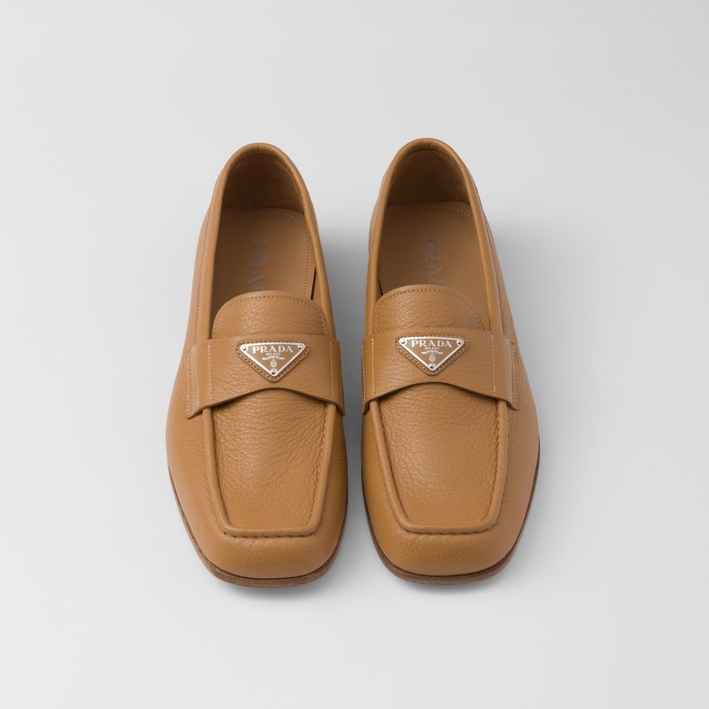 Pra*a Leather Loafers Natural For Men 2DB213_013_F0018_F_C000