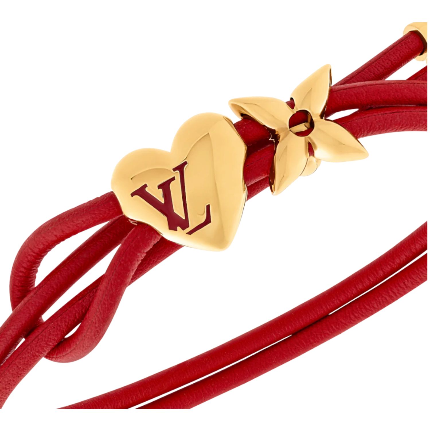 L0vis Vvtt0n LV Bloom Heart Bracelet Red – M8949Z