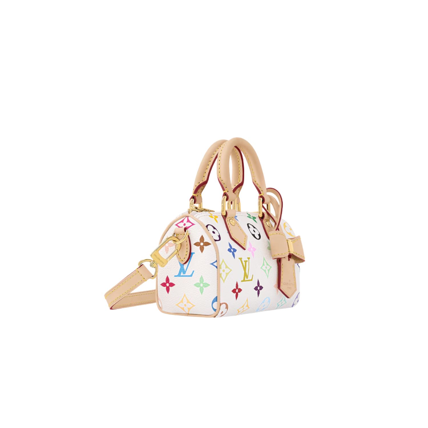 L0vis Vvtt0n LV x TM Nano Speedy Multicolore Blanc Bag For Women 16cm/6.3in – M13391