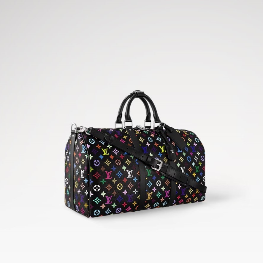 L0vis Vvtt0n LV x TM Keepall Bandoulière 50 Multicolore Black 19.7in/50cm M13745