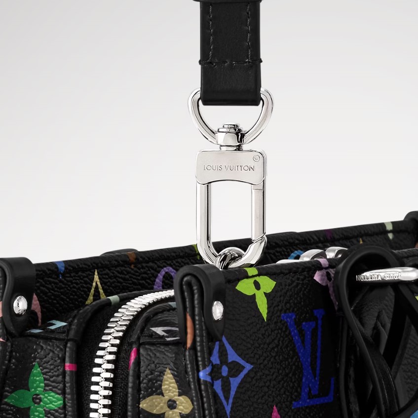 L0vis Vvtt0n LV x TM OnTheGo East West Chain Handbag Multicolore Black For Women 9.8in/25cm M13260