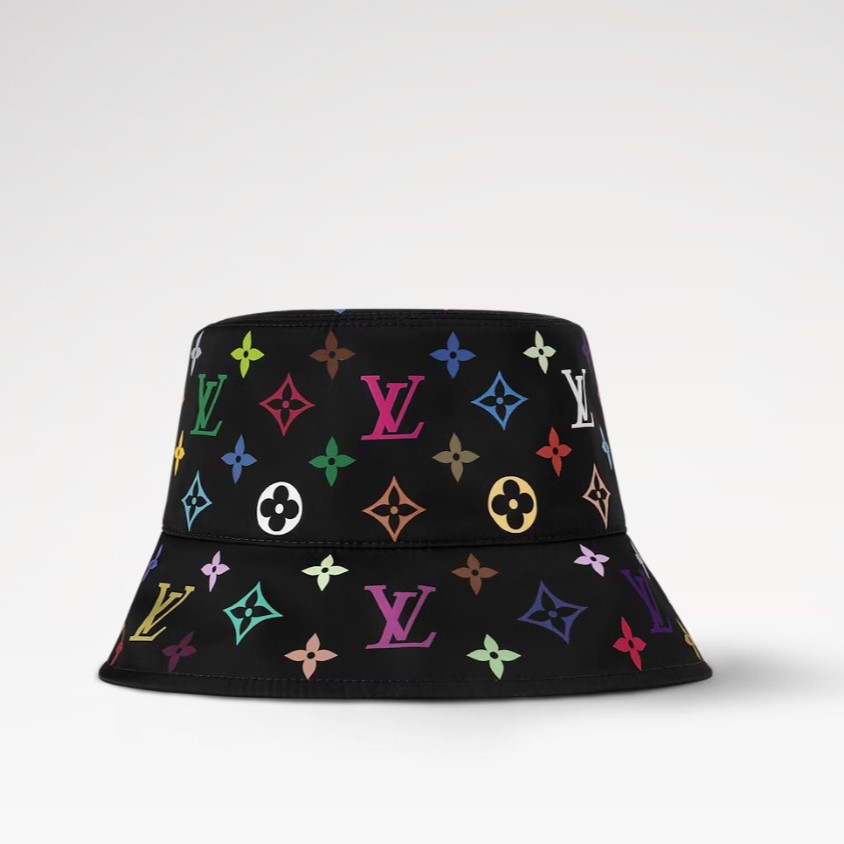 L0vis Vvtt0n LV x TM Reversible S*perflat Bucket Hat Black For Women M7985S