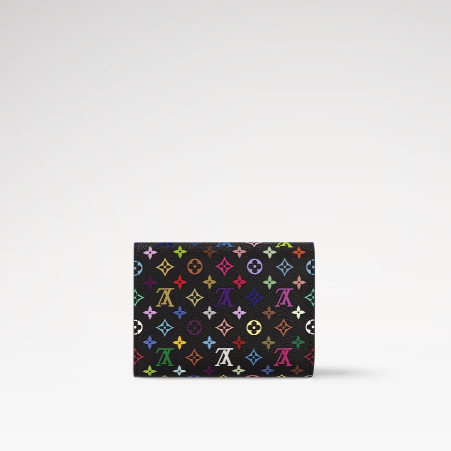 L0vis Vvtt0n LV x TM Victorine Wallet Multicolore Noir For Women 4.7in/12cm M14163