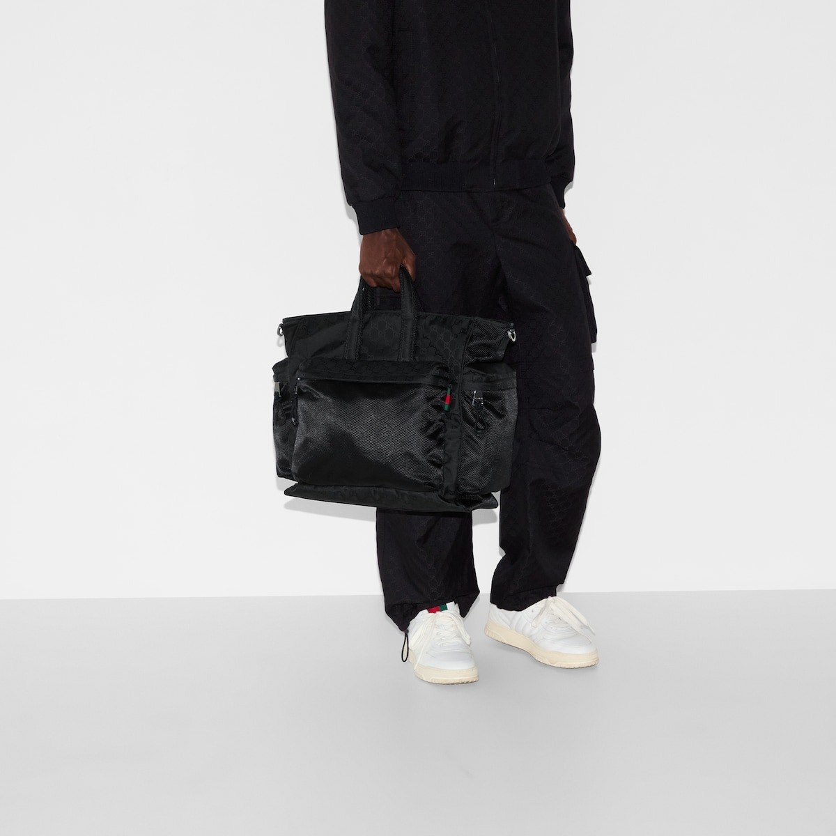 Gvc*1 Large GG Tote Bag Black For Men 15in/38cm ‎‎818962 FAEEE 1062