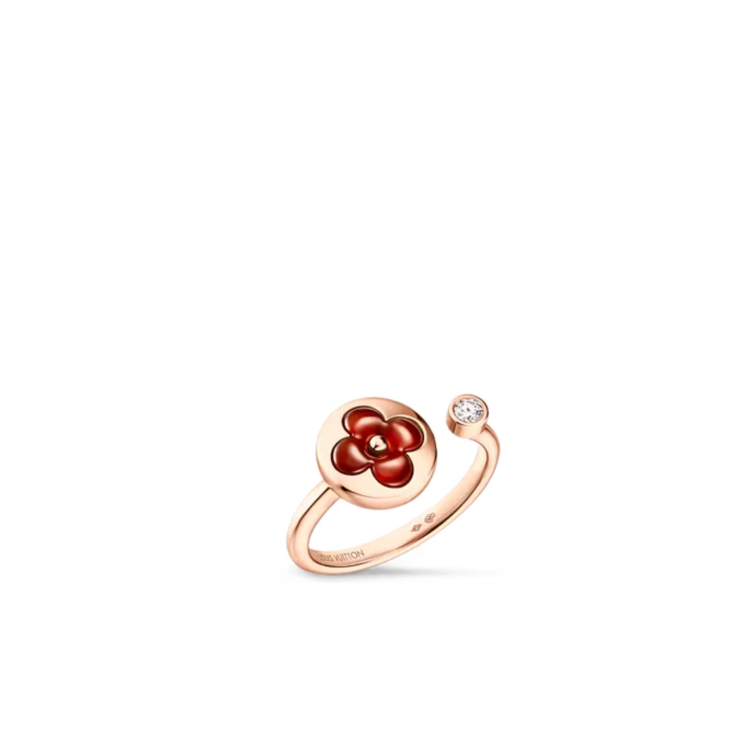 L0vis Vvtt0n Color Blossom Mini Sun Ring Pink Gold For Women – Q0S23A