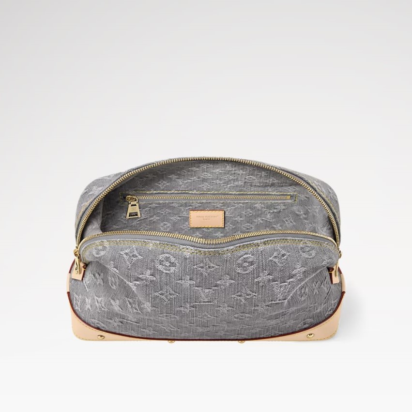 L0vis Vvtt0n Cosmetic Pouch GM Cloudy Gray For Women 10.6in/27cm M13750