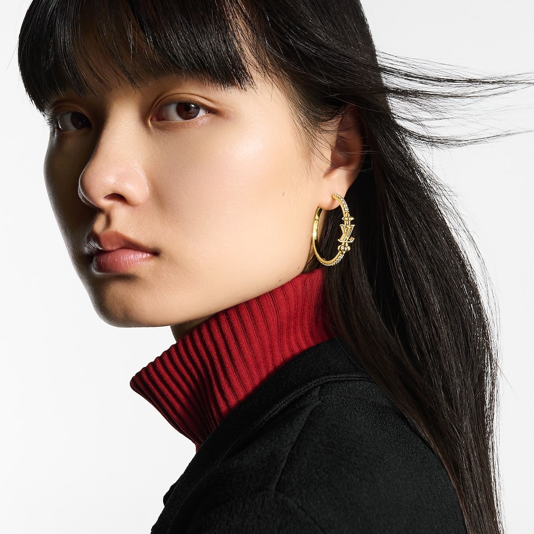 L0vis Vvtt0n Iconic Earrings Gold-Toned For Women – M02303