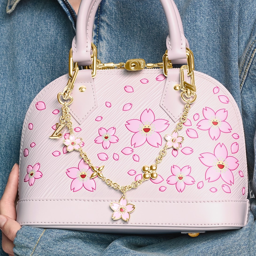 L0vis Vvtt0n LV x TM Cherry Blossom Bag Chain For Women M02540