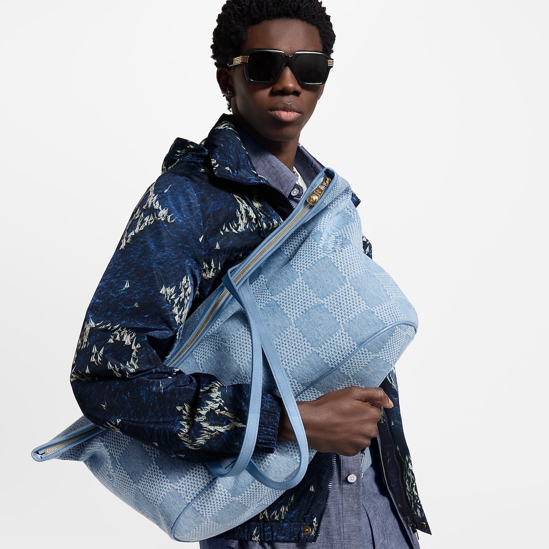 L0vis Vvtt0n Nevereverfull Bag Denim Blue For Men 60cm/24in – N00198