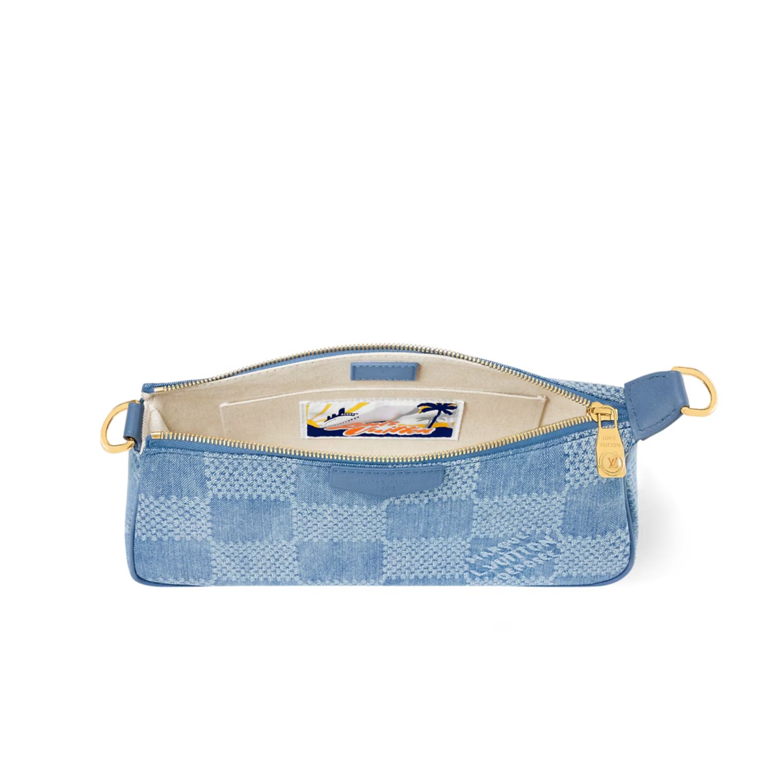 L0vis Vvtt0n Pochette Accessories XL Bag Denim Blue For Men 56cm/22in – N00204