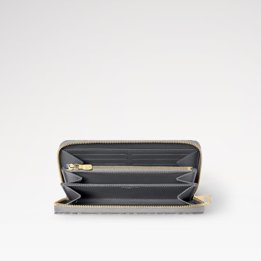 L0vis Vvtt0n Zippy Wallet Washed Gray For Women 7.7in/19.5cm M13214