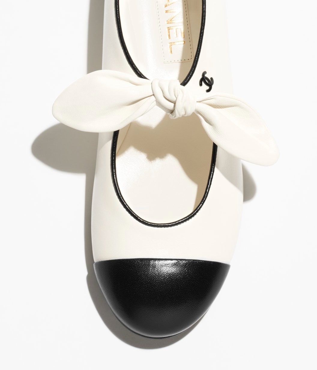 Ch**el Mary Janes White/Black For Women G46149-X01000-NABTK