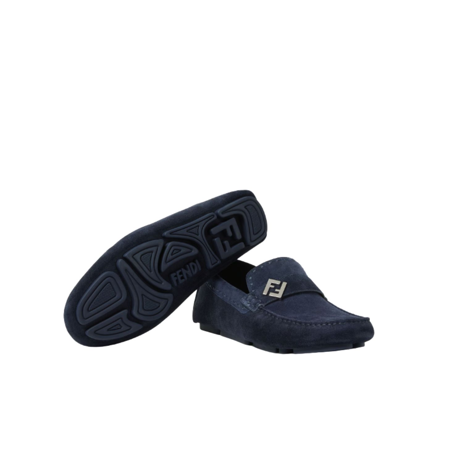 F**di Drivers Loafer Navy Blue For Men – 7D1682QK9F0QB0