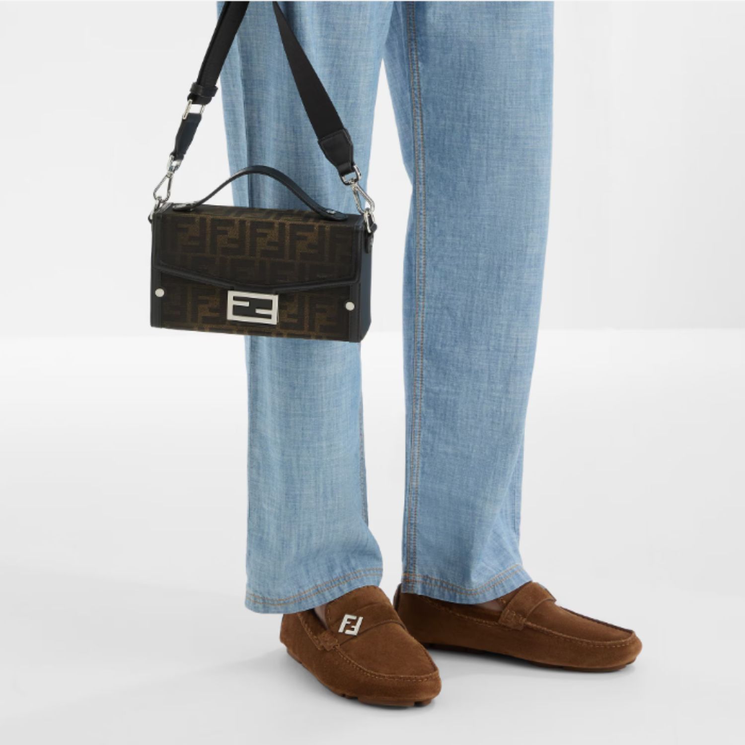 F**di Drivers Loafer Brown For Men – 7D1682QK9F1SJ0