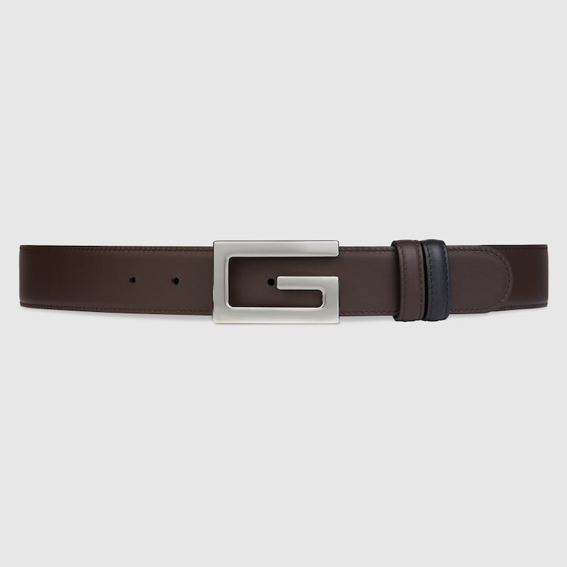 Gvc*1 Reversible Belt 36mm With Square G Buckle Black For Men 626974 AP0BN 1062