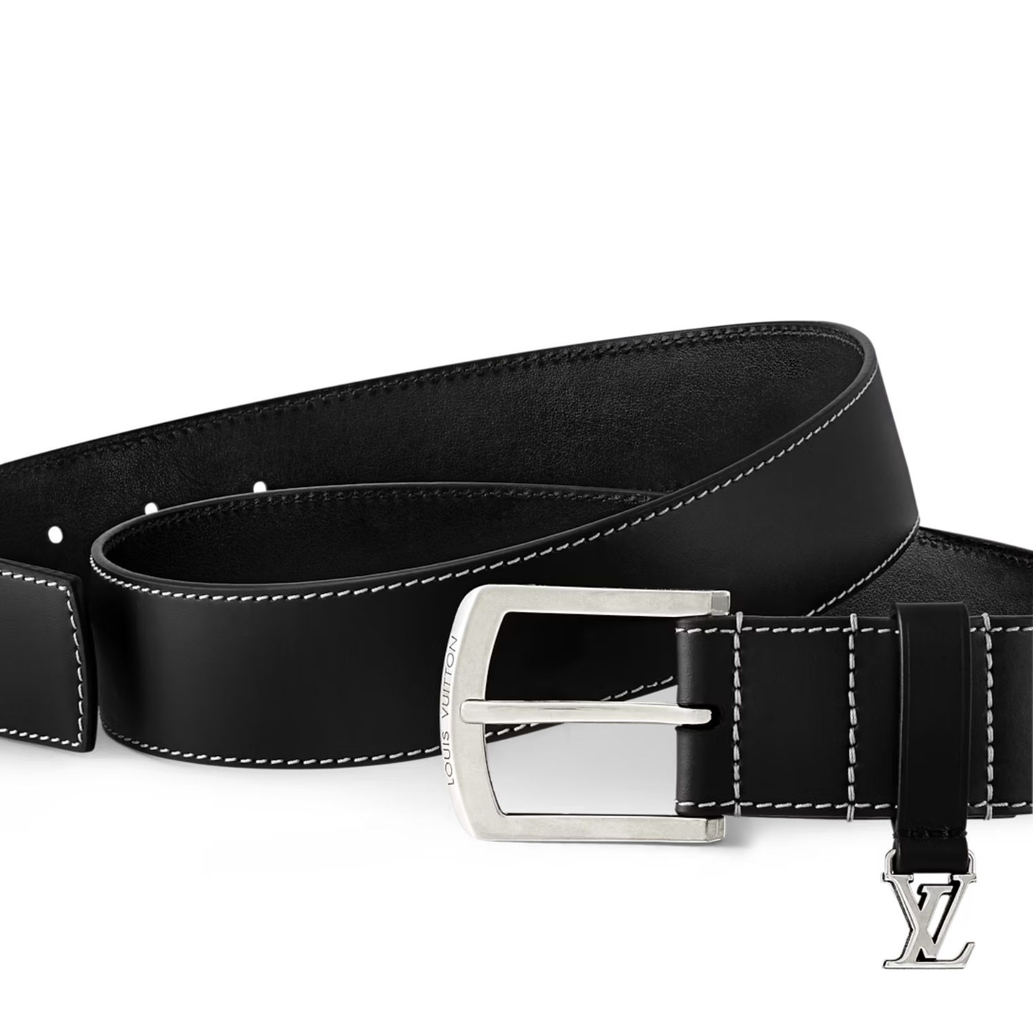 L0vis Vvtt0n Everyday Pin 35mm Belt Black For Men M8566U