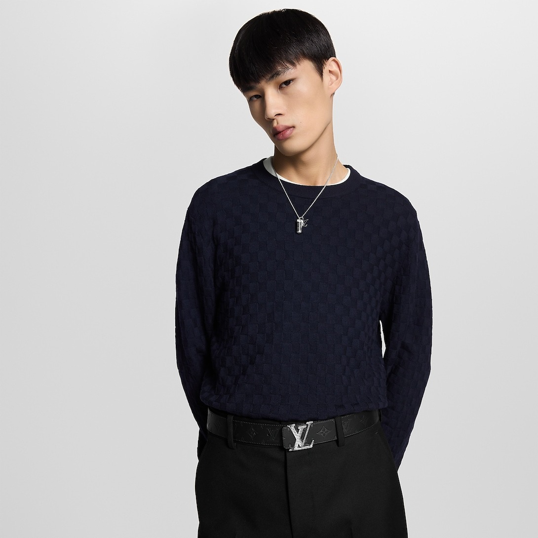 L0vis Vvtt0n LV Shadow 40mm Reversible Belt Black For Men M0717U