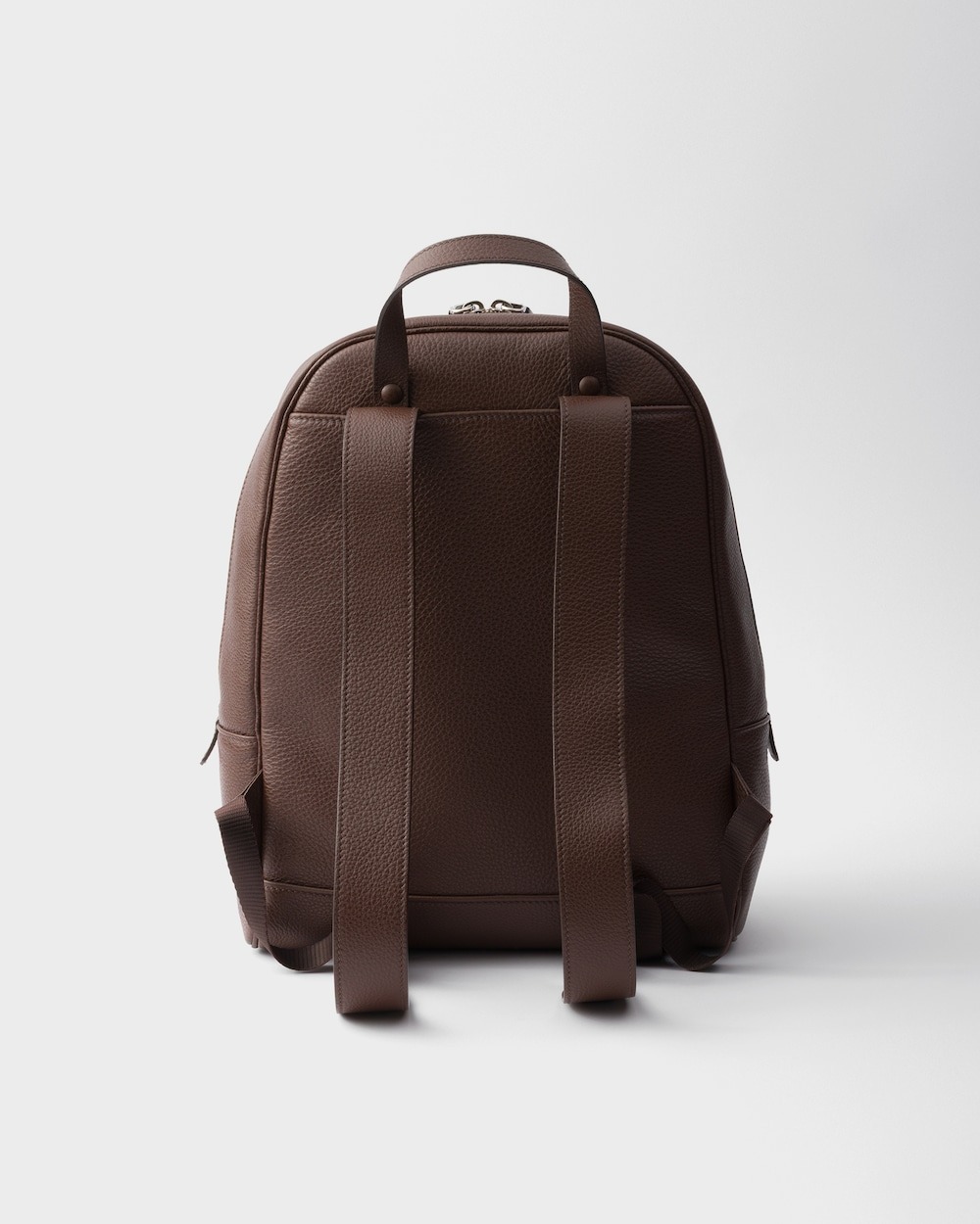 Pra*a Leather Backpack Bag Sienna For Men 16in/40.5cm – 2VZ102_2BBE_F0038_V_DOO