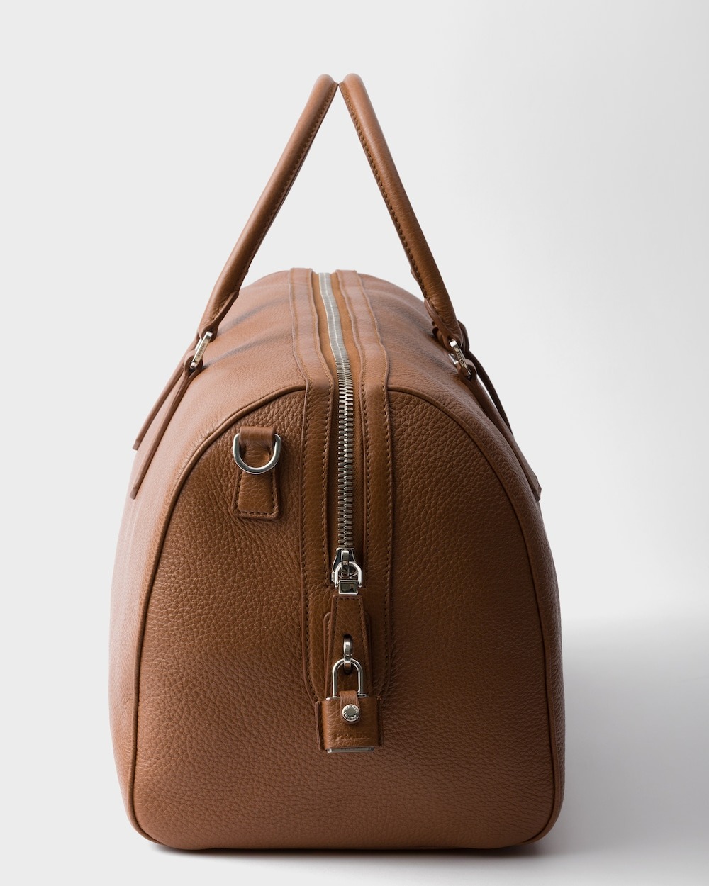 Pra*a Leather Duffel Bag Cognac For Men 50cm/20in – 2VC048_2BBE_F0046_V_OOO