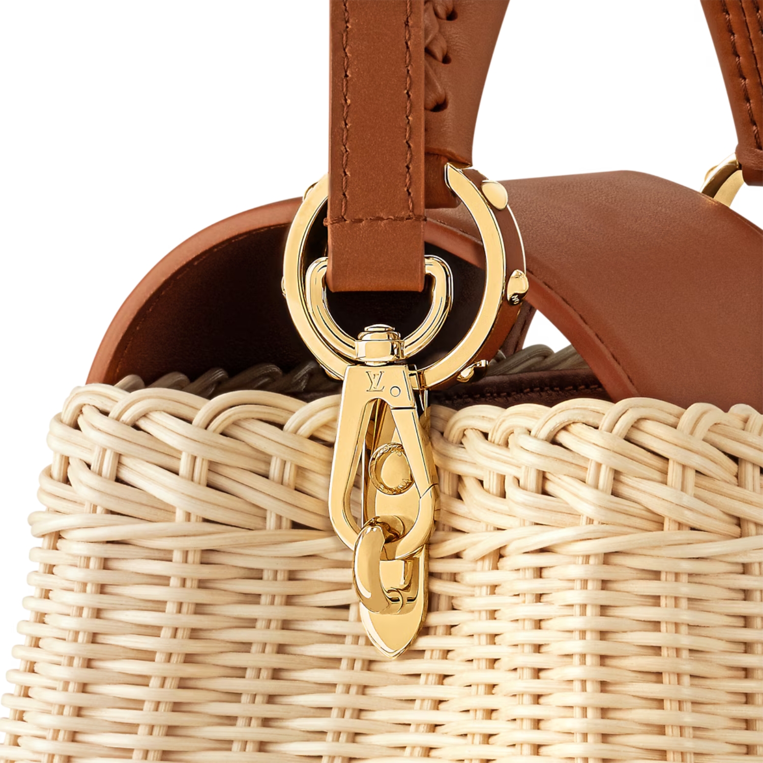 [True-to-ORIGINAL] L0vis Vvtt0n Capucines BB Tan For Women 10.6in/27cm M26025