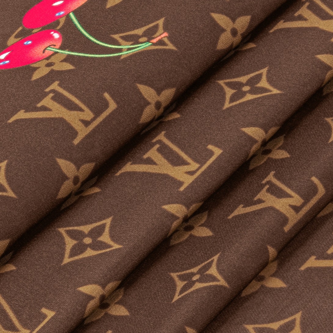 L0vis Vvtt0n LV x TM Monogram Cerise Square 55 Brown For Women 21.7in/55cm M96090